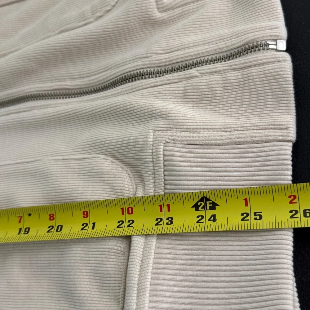 Banana Republic Jacket Men Medium Cream Mock Neck Utility Old Money Quiet Luxury